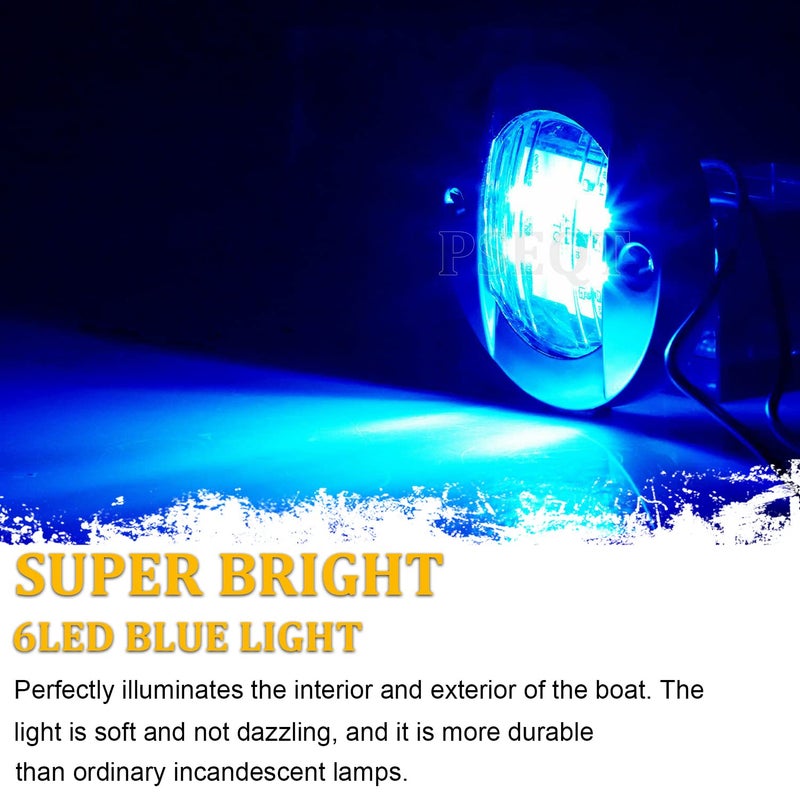 PSEQT LED Marine Boat Deck Lights, Stern Courtesy Interior Pontoon Anchor Light Waterproof for boats Night Fishing Kayak Yacht Duck John Boat - Image 2